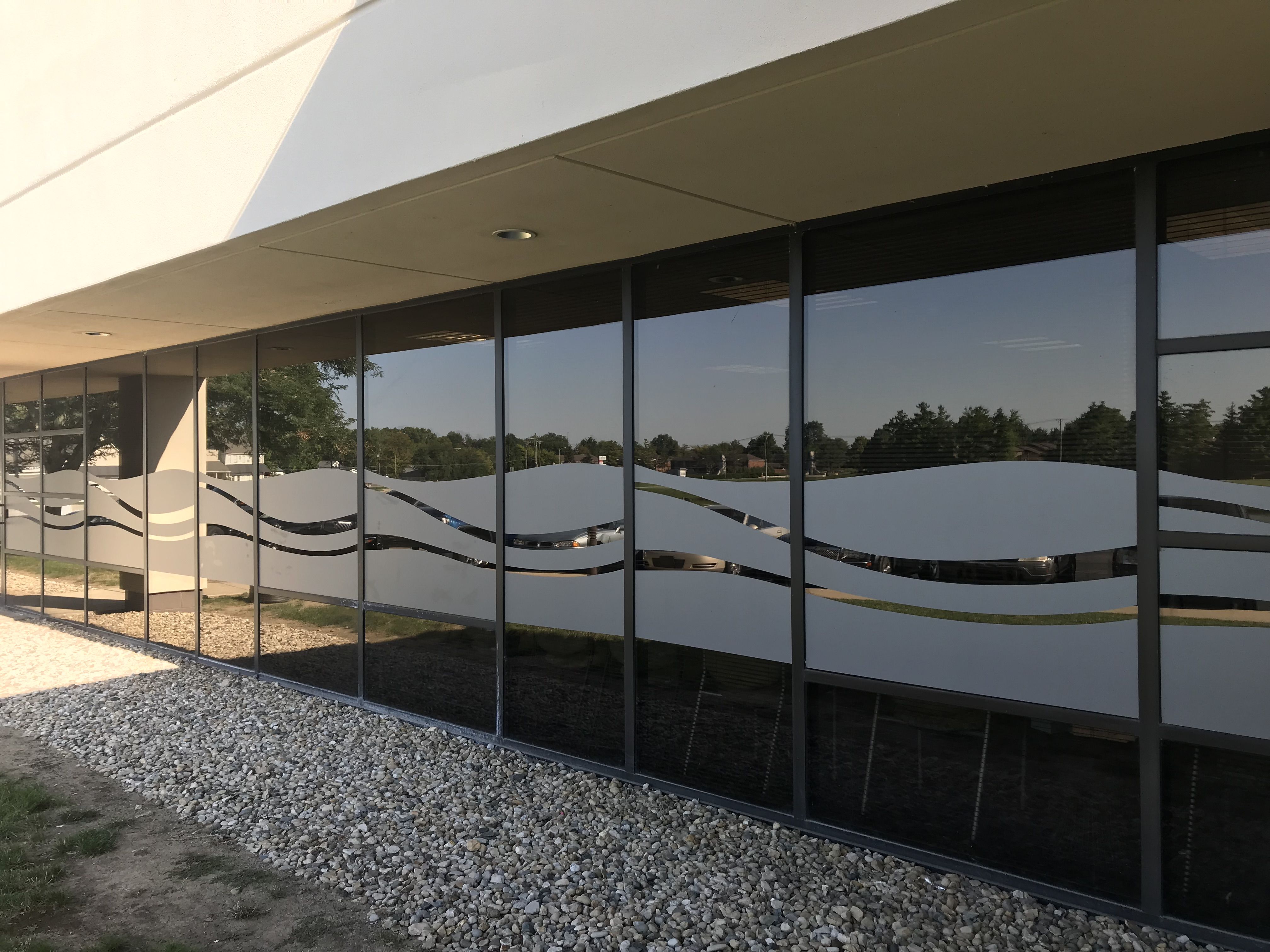 Frosted Vinyl, Window Graphics, Window Wrap for Valle Vista Health System in Greenwood IN