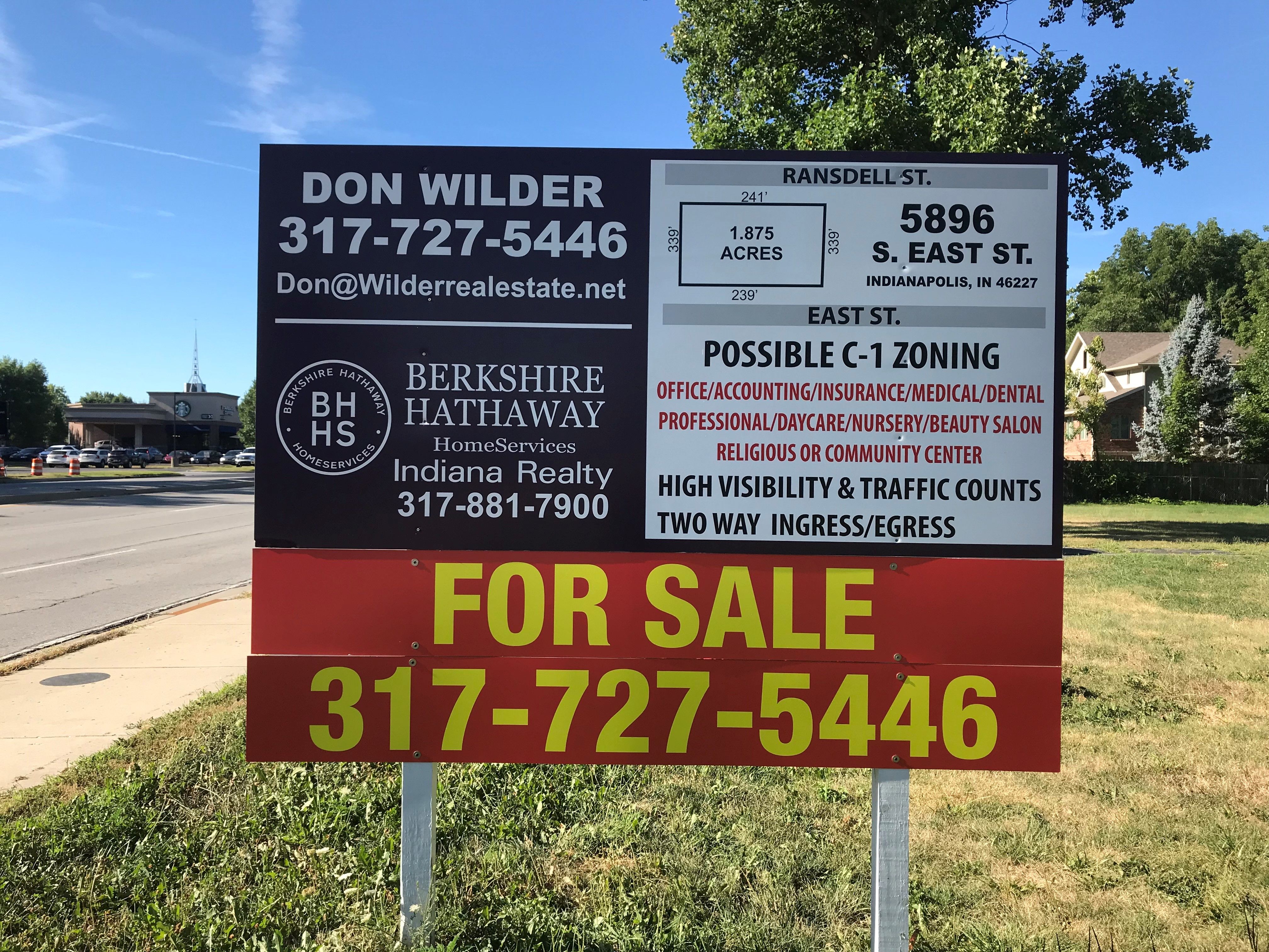 Post and Panel Sign in Indianapolis