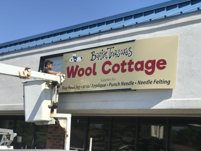 LED Illuminated Cabinet Signs for Wool Cottage in Greenwood, IN