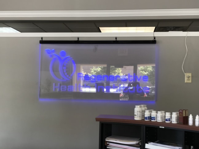 Acrylic Sign, Edge Lit Acrylic Sign