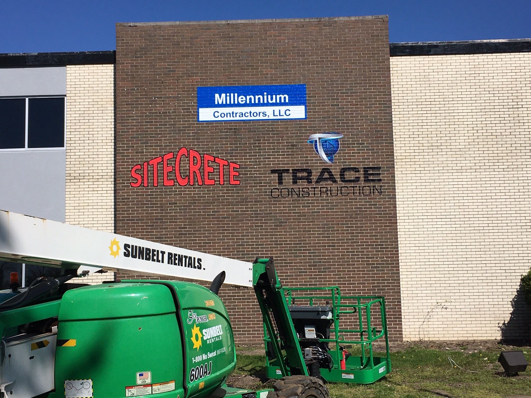 Exterior Wall Graphics fro Millennium Contractors in Indianapolis 