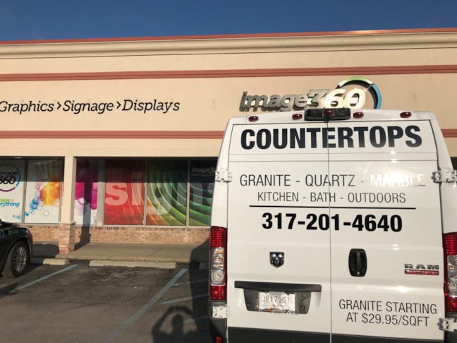 Van Decals / Lettering for D.L. Hunt Construction in Indianapolis IN