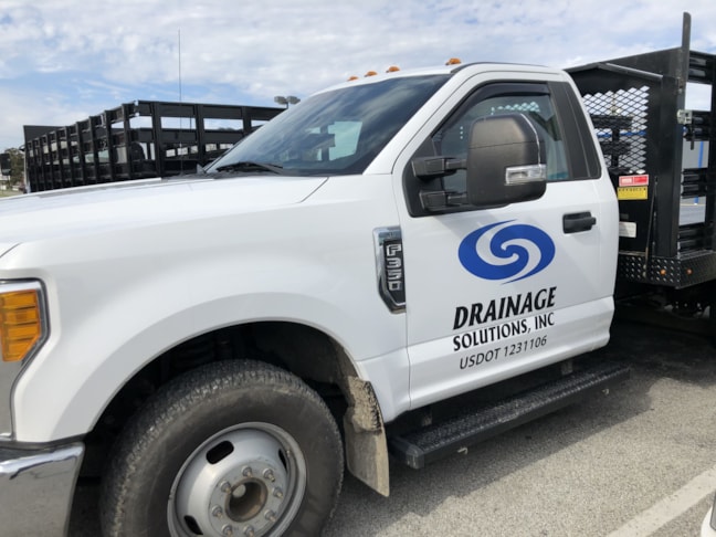 Vehicle Decals, Graphic for Drainage Solutions in Franklin IN