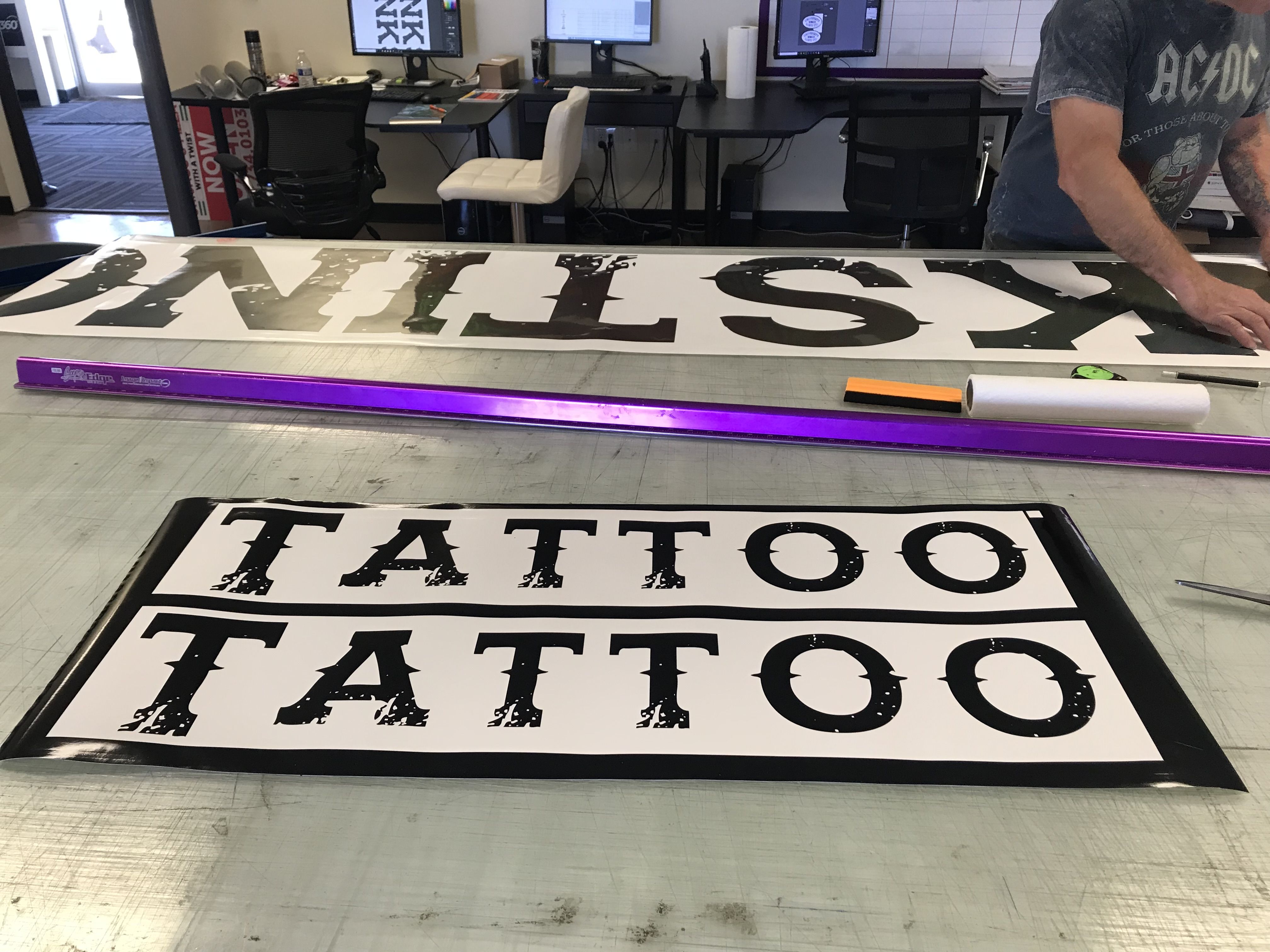 Vehicle Lettering for Inkstinct Tattoo in Indianapolis IN