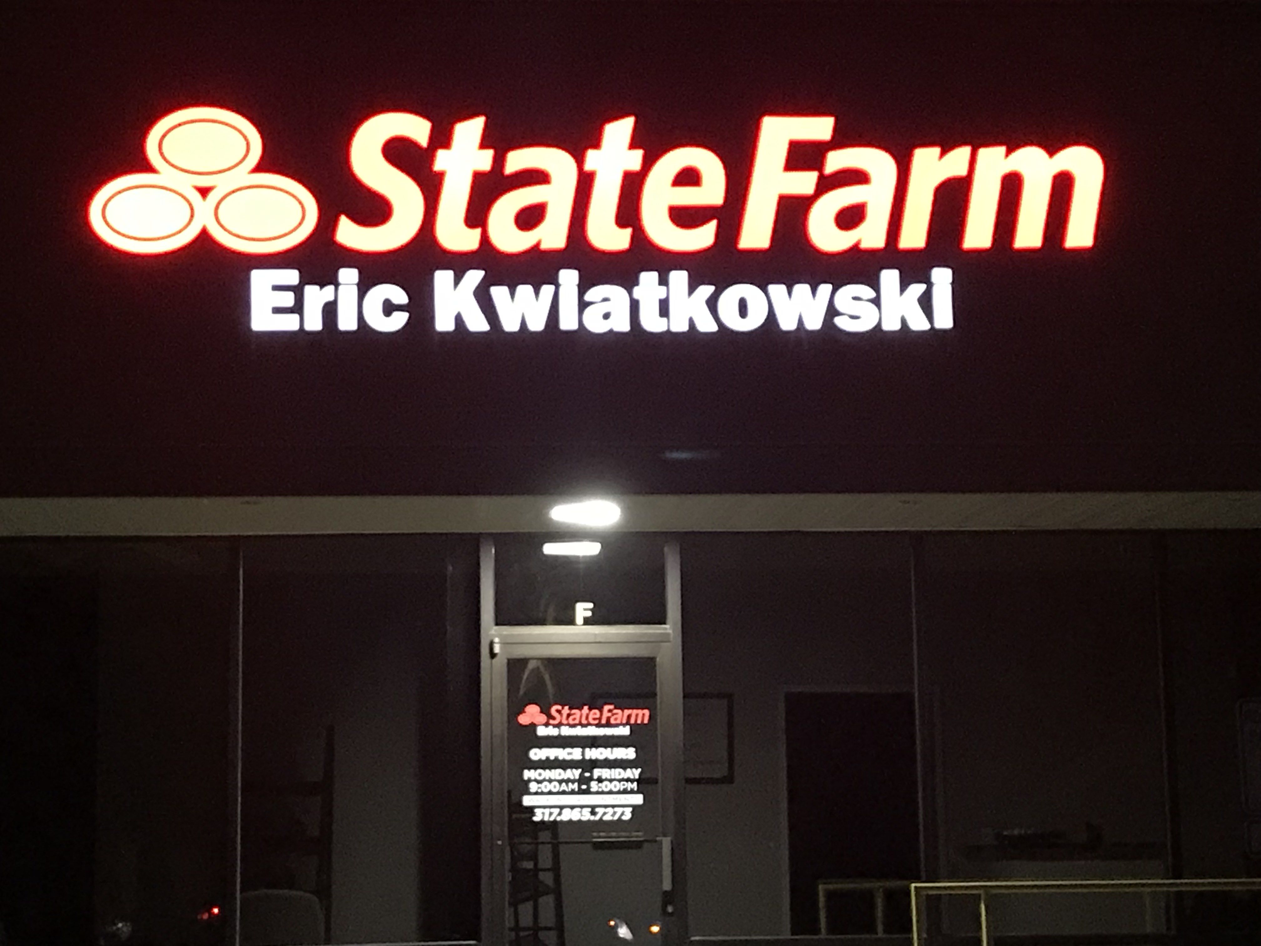LED  Illuminated Channel Letters for State Farm in Greenwood IN