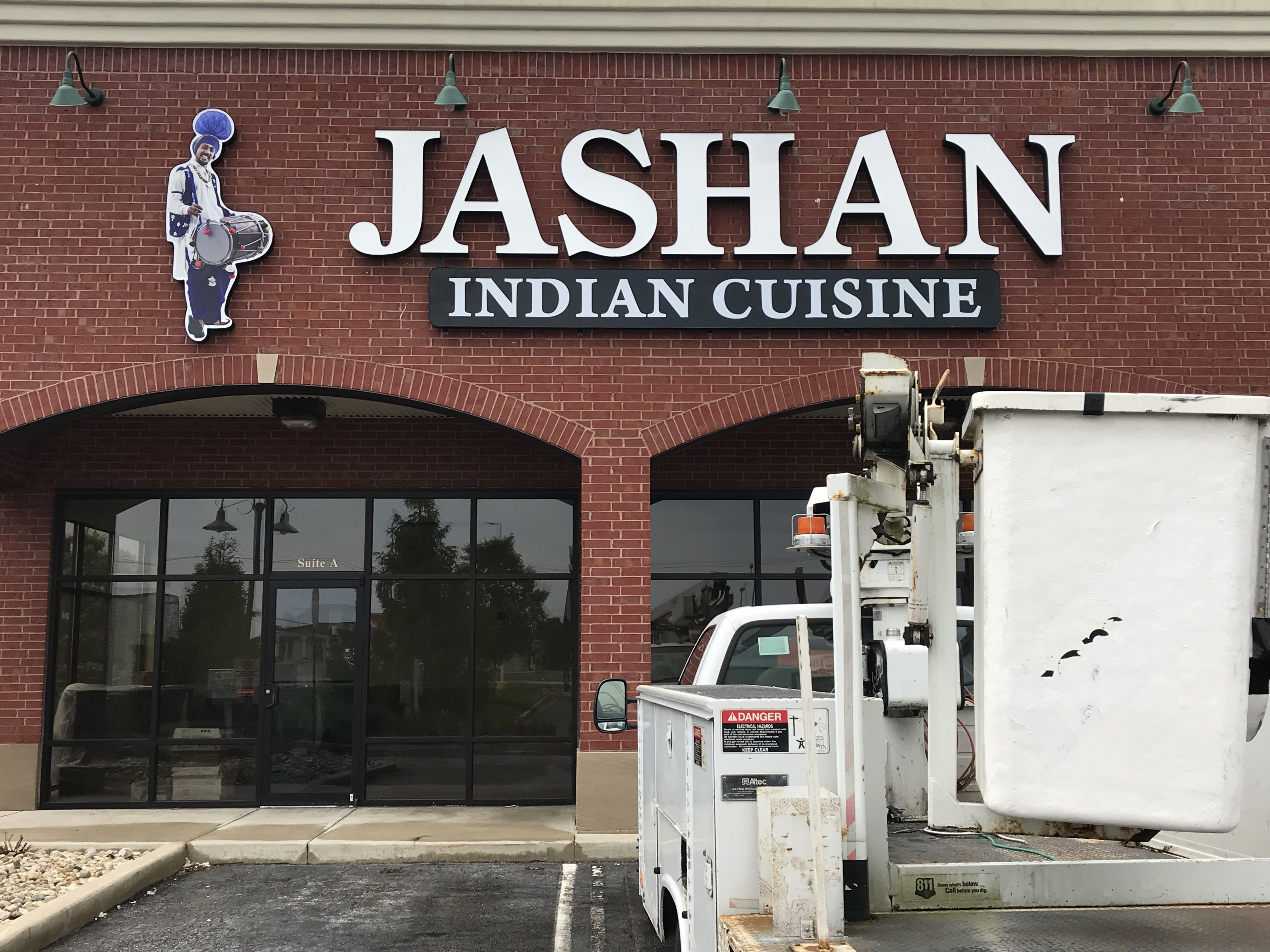 LED  Illuminated Channel Letters for Jashan Indian Cuisine in Greenwood IN