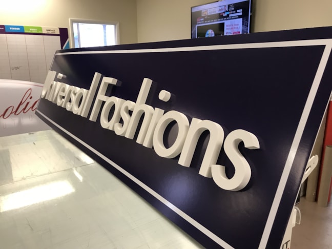 Storefront Sign, Dimensional Lettering in Circle Mall Indianapolis, IN