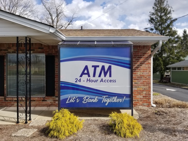 Window Graphics for Mutual Savings Bank in Nineveh,IN 