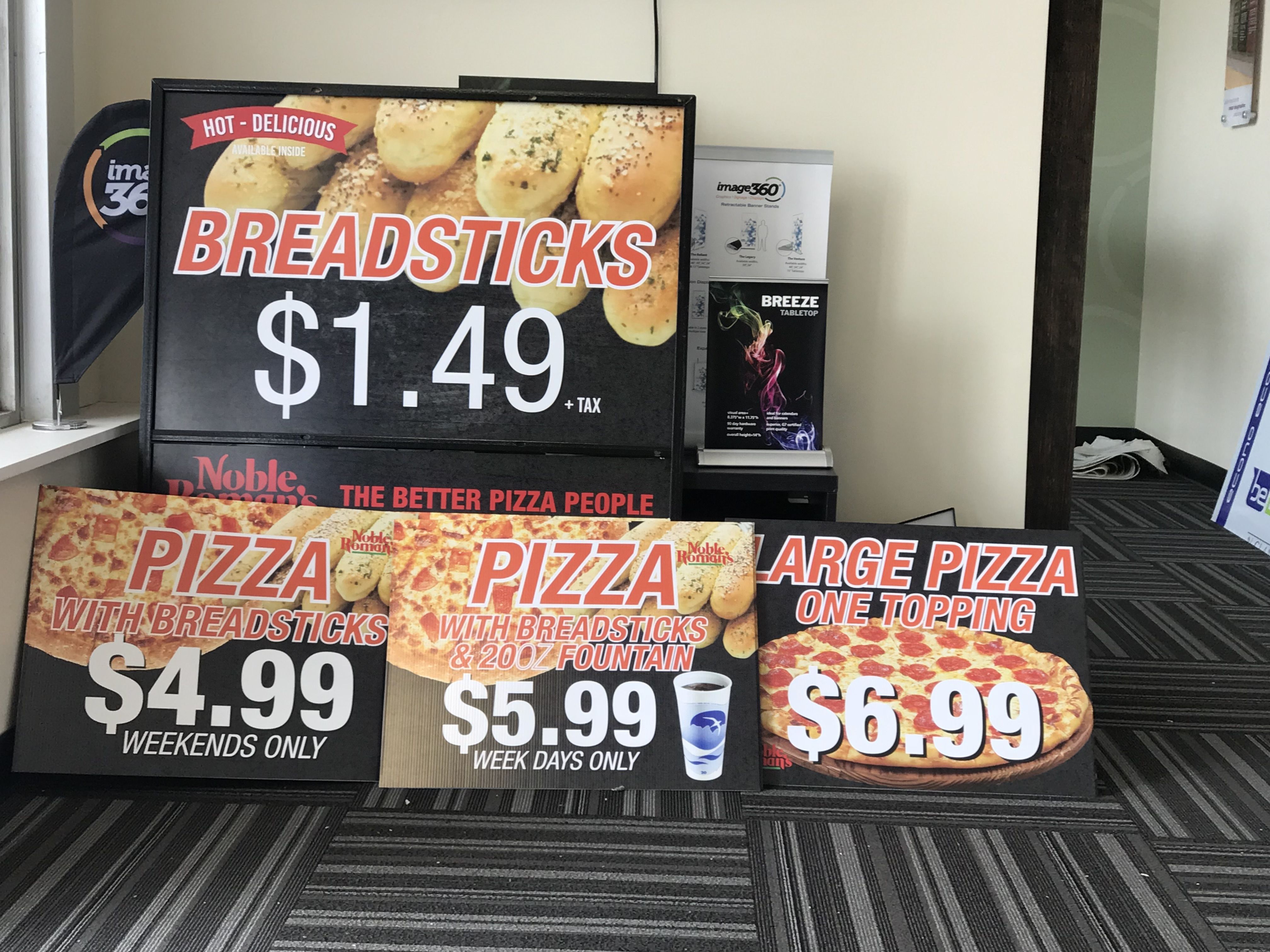 Yard Signs for Gas Station in Indianapolis IN