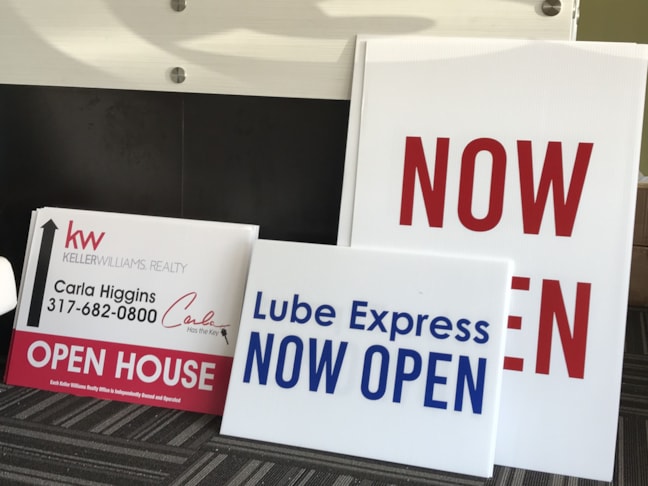 Corrugated Plastic Yard Signs