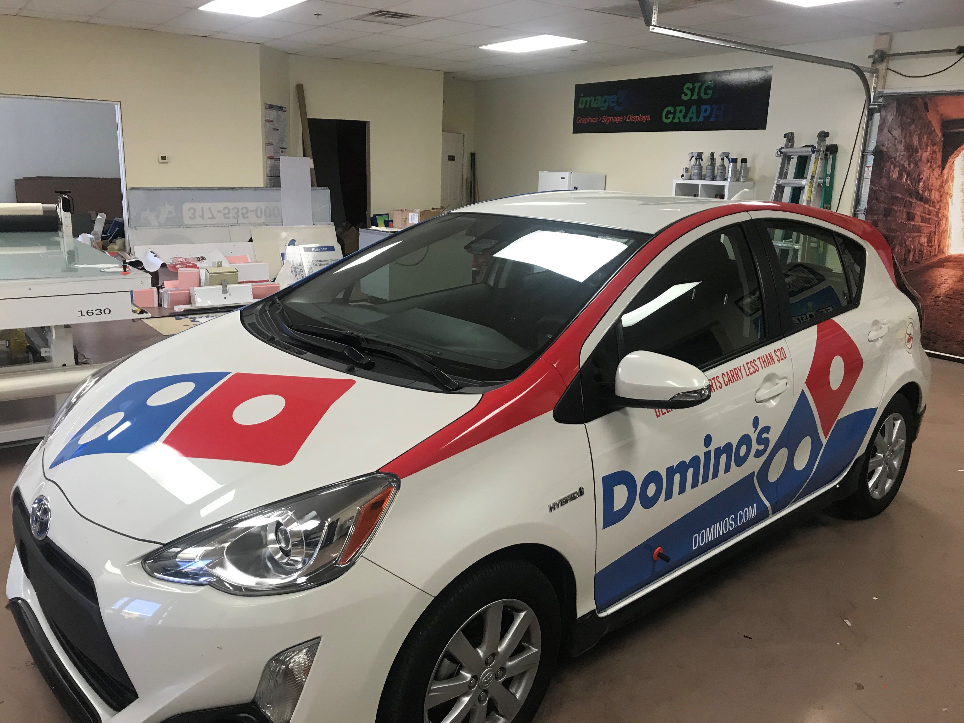 Partial Vehicle Wrap for Domino