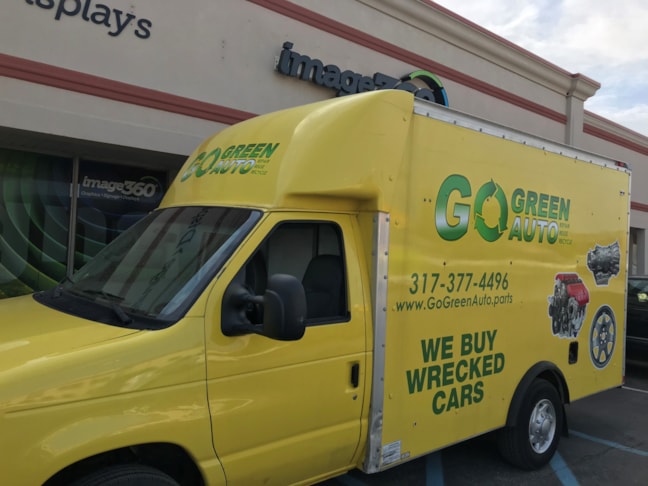 Partial Wrap for Go Green Auto in Indianapolis,IN