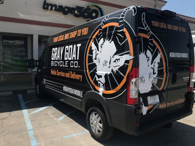 Partial Van Wrap for Gray Goat Sports in Indianapolis,IN