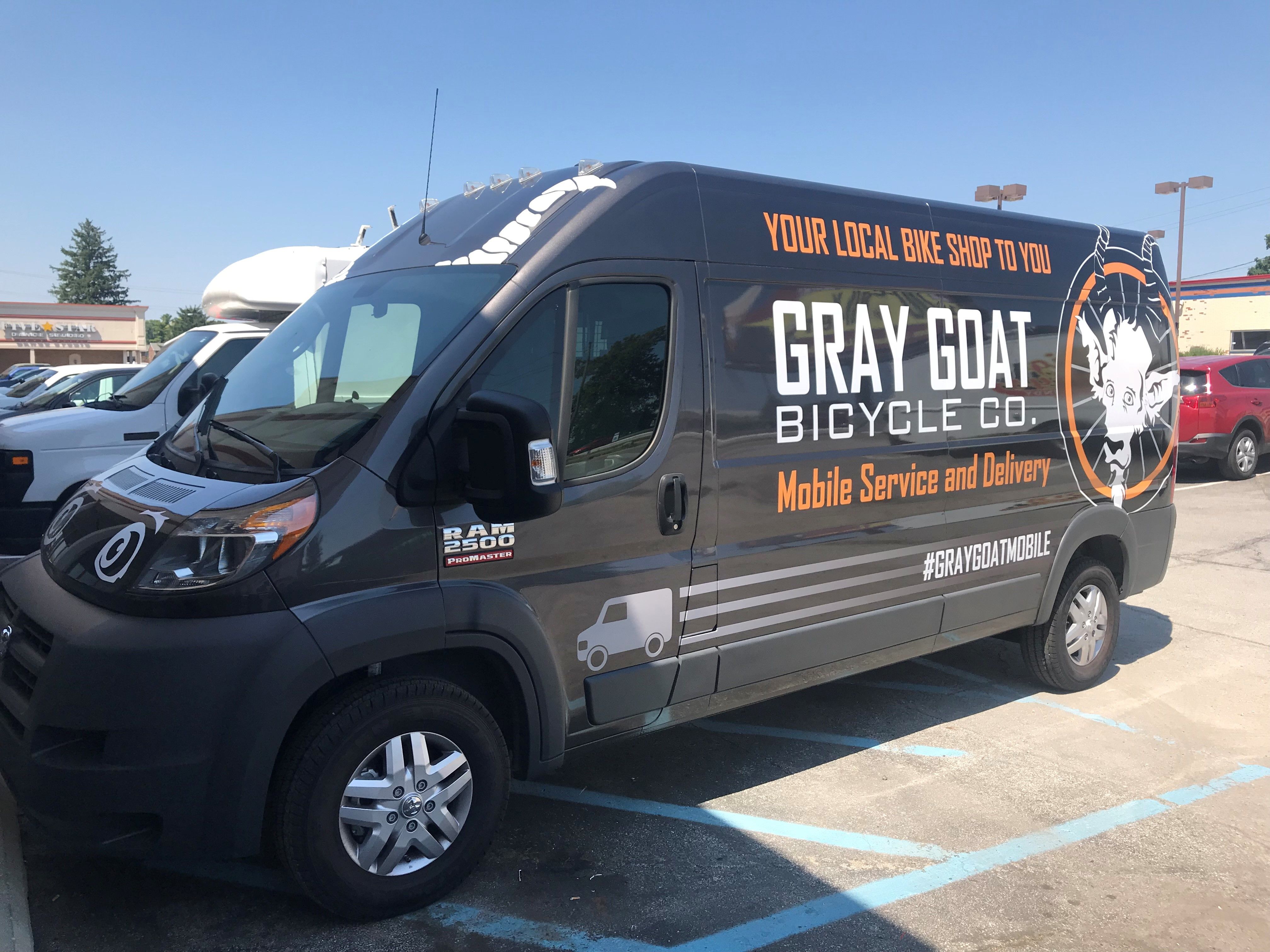Partial Van Wrap for Gray Goat Sports in Indianapolis,IN