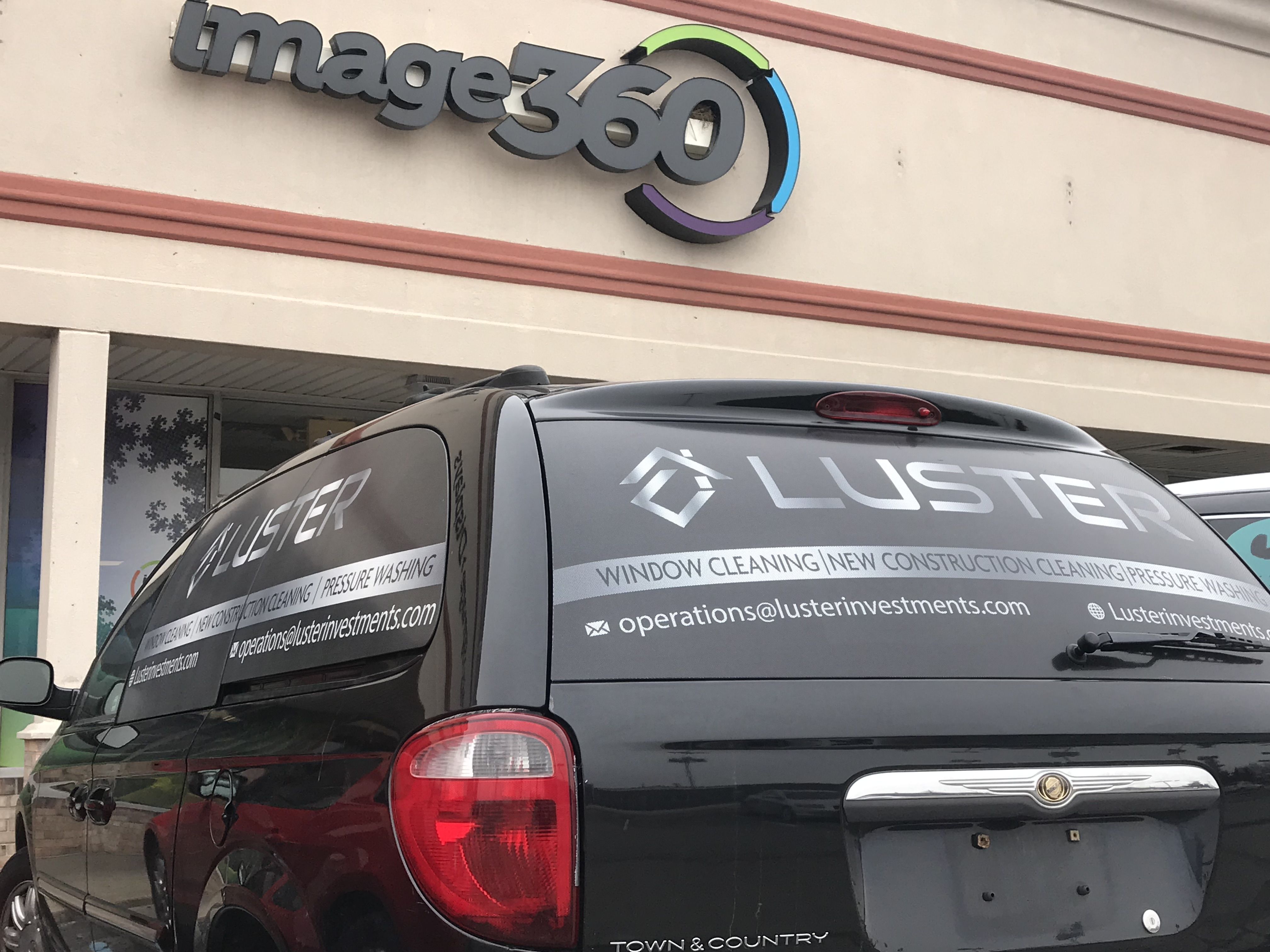 Partial Vehicle Wrap for Luster in Indianapolis IN