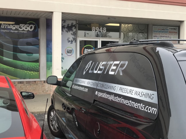 Partial Vehicle Wrap for Luster in Indianapolis IN