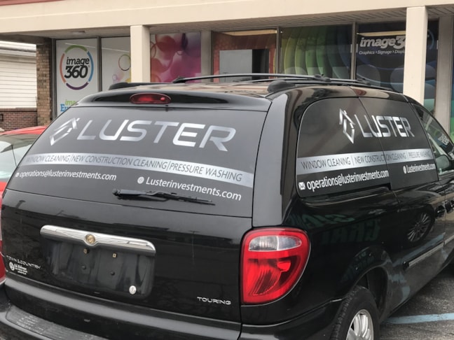 Partial Vehicle Wrap for Luster in Indianapolis IN