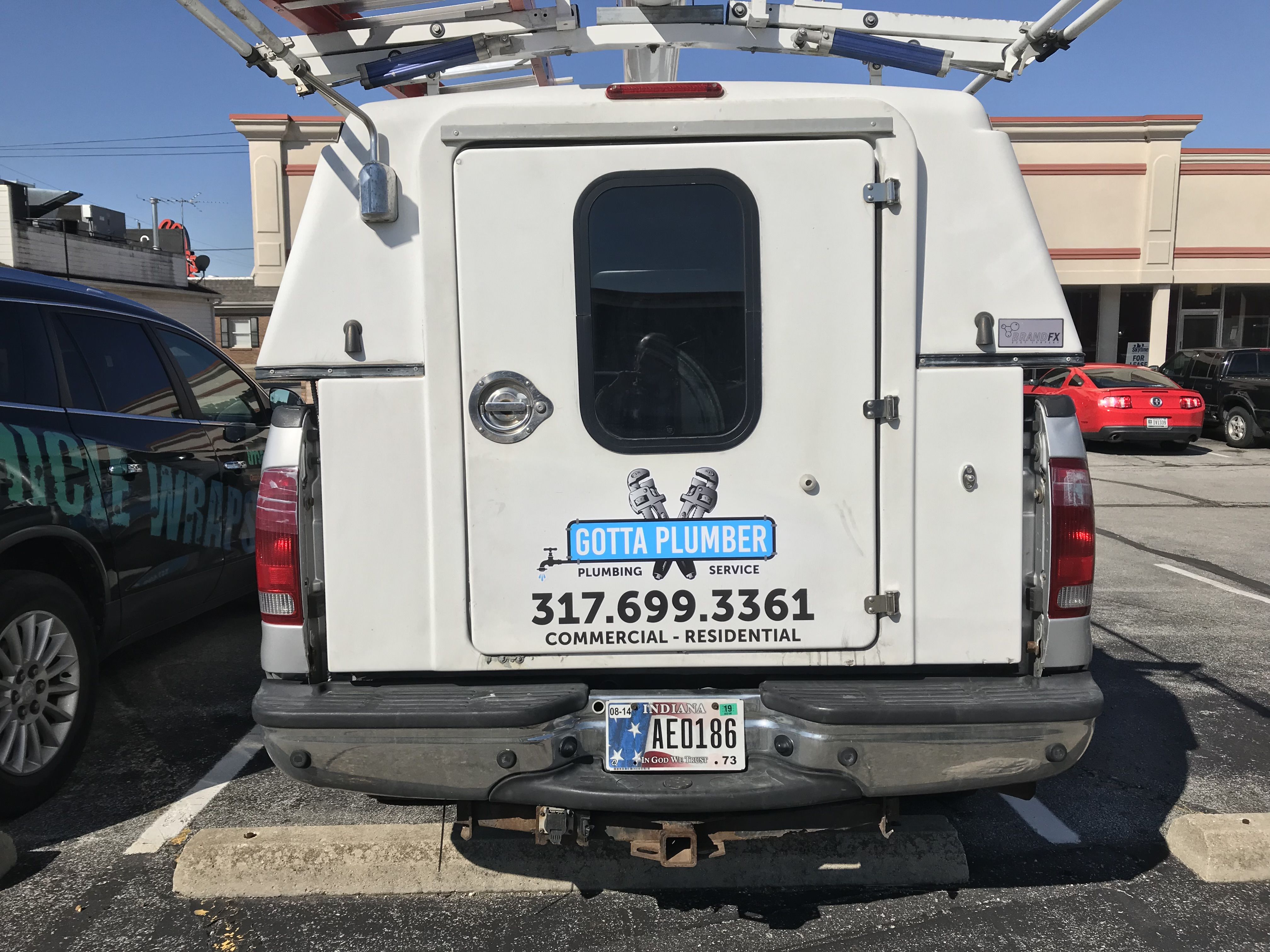 Vehicle Lettering for Gotta Plumber in Indianapolis IN