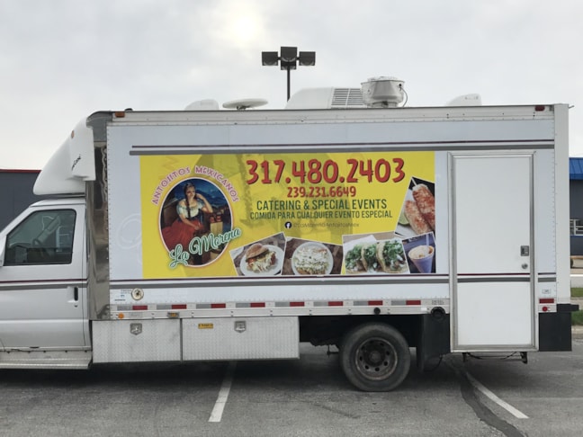 Partial Food Truck Wrap in Indianapolis IN