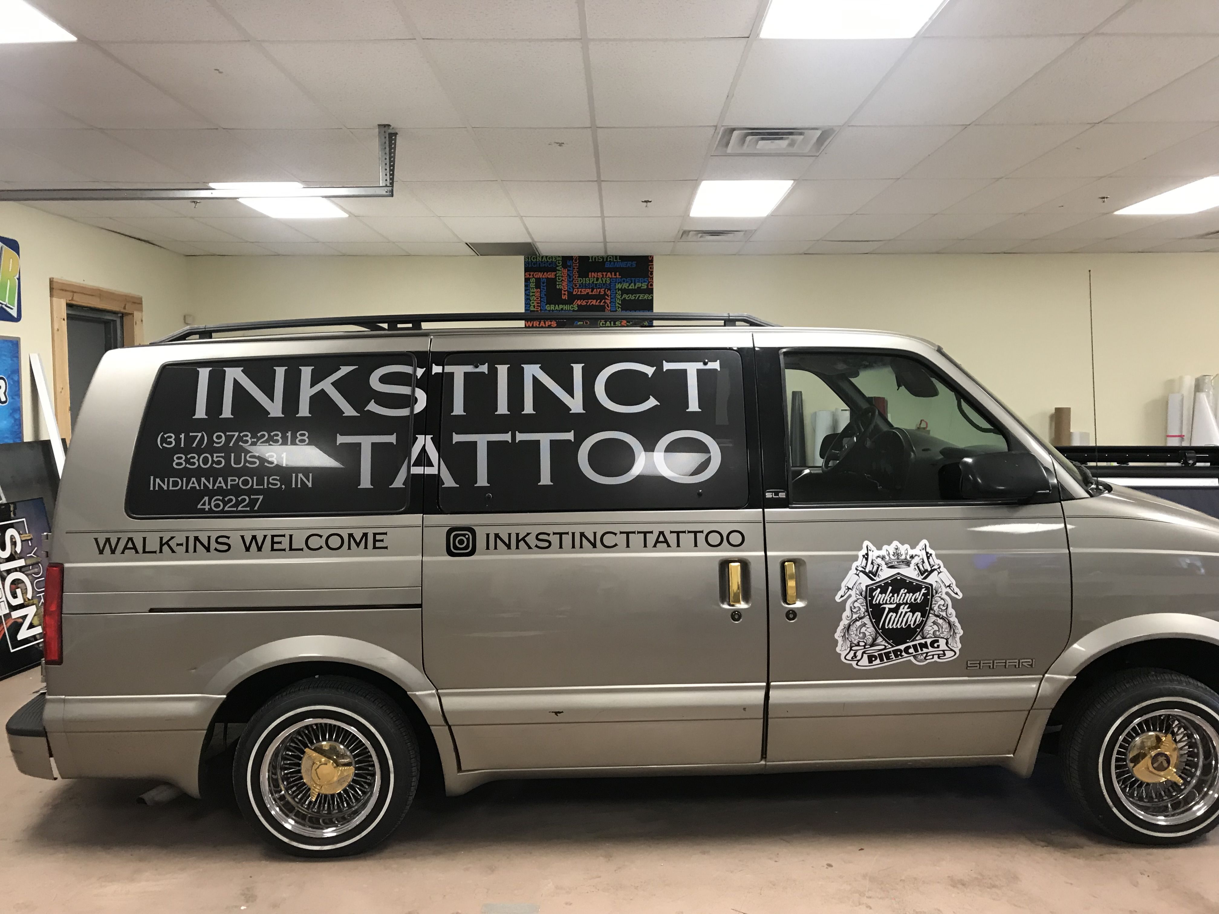 Partial Wrap for Inkstinct Tattoo in Indianapolis, IN