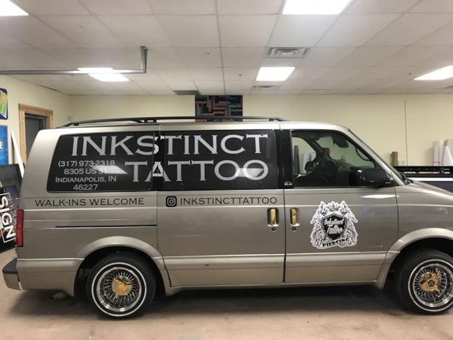 Partial Wrap for Inkstinct Tattoo in Indianapolis, IN