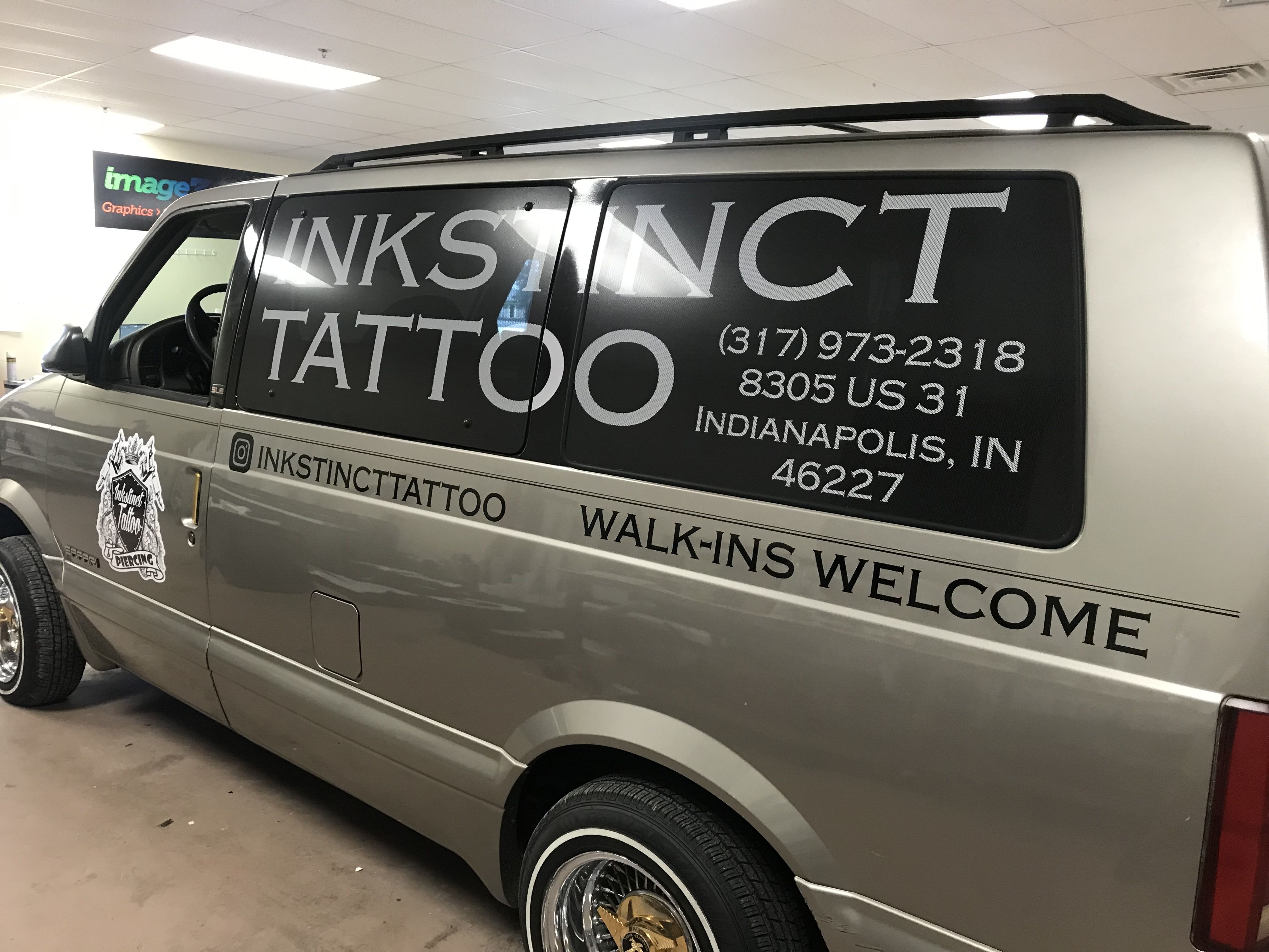 Partial Wrap for Inkstinct Tattoo in Indianapolis, IN