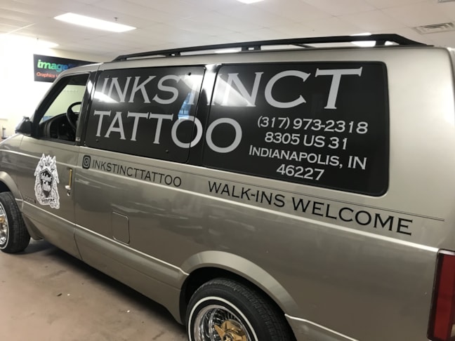 Partial Wrap for Inkstinct Tattoo in Indianapolis, IN