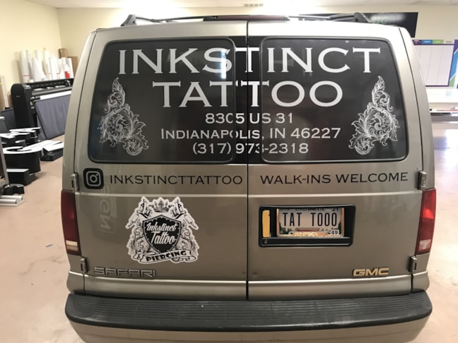Partial Wrap for Inkstinct Tattoo in Indianapolis, IN