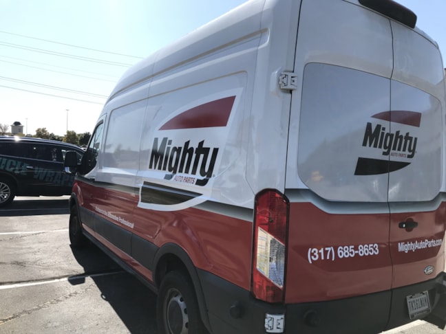 Van Wrap for Mighty Auto Parts in Indianapolis IN
