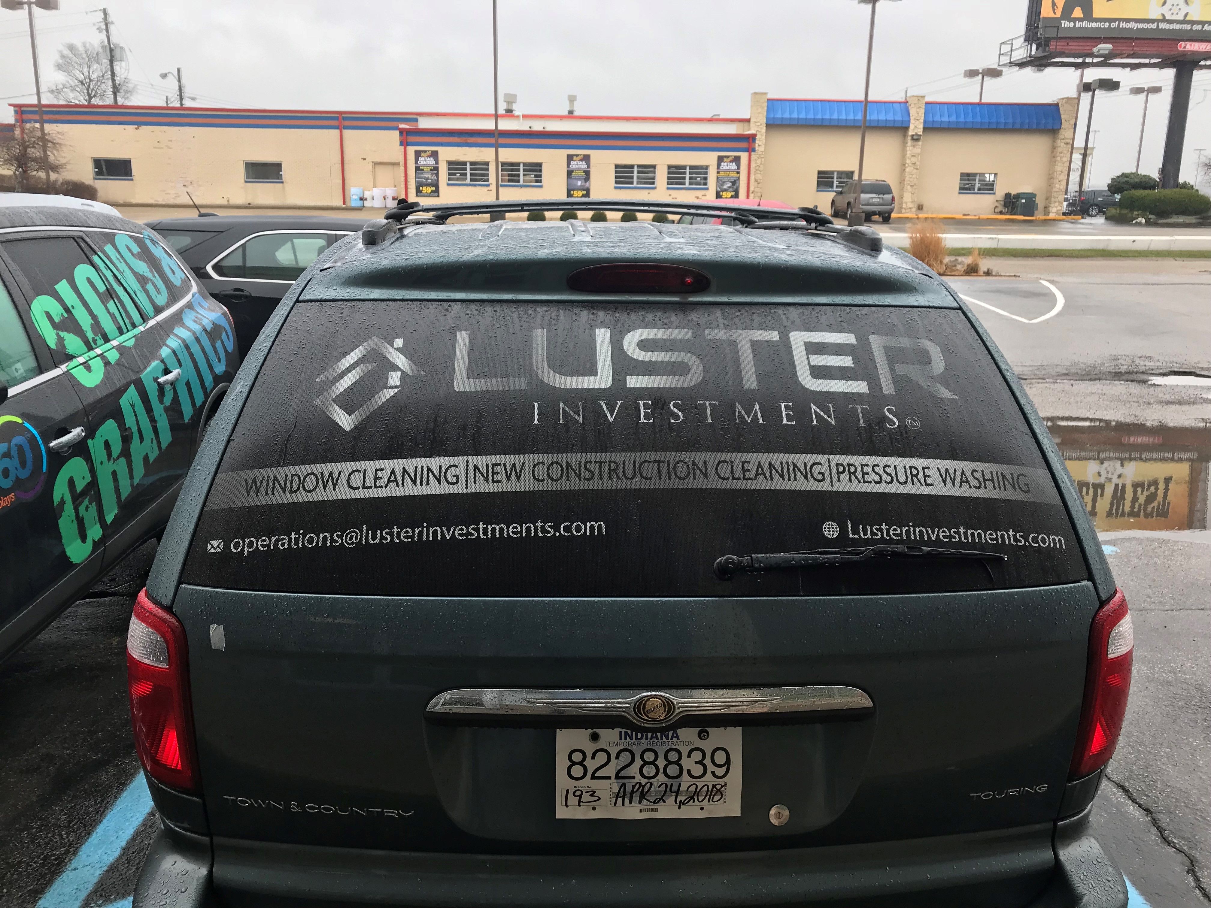 Partial Wrap for Luster Investment in Indianapolis,IN
