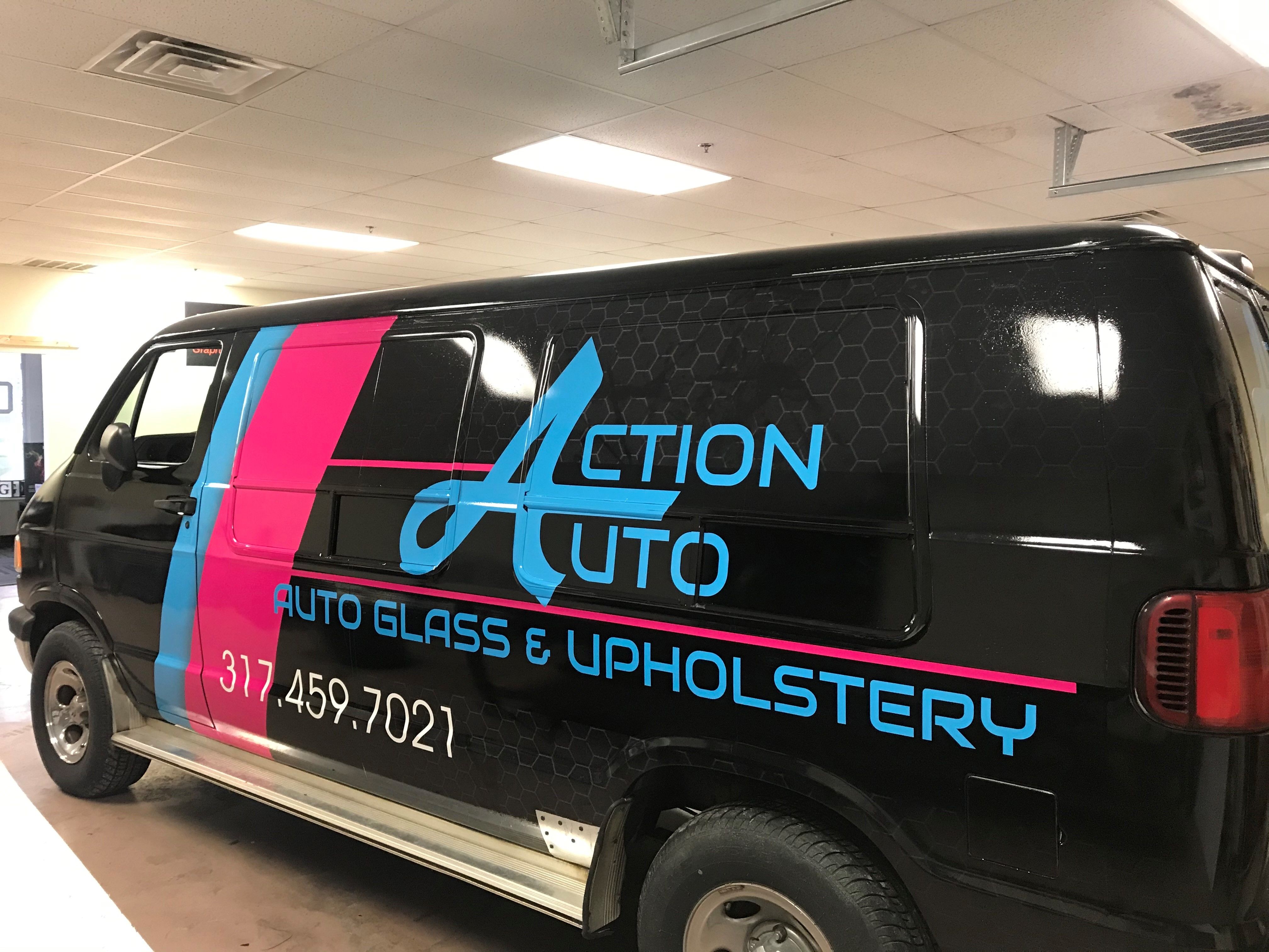 Vehicle Wrap for Action Auto Glass