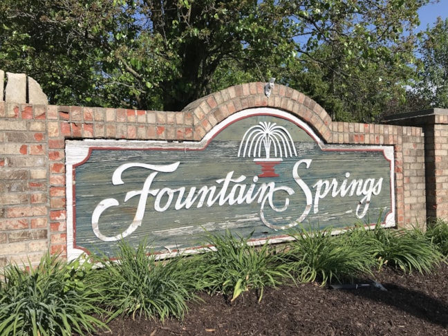 6mm dimensional Aluminum Subdivision Signs for Fountain Spring in Indianapolis,IN