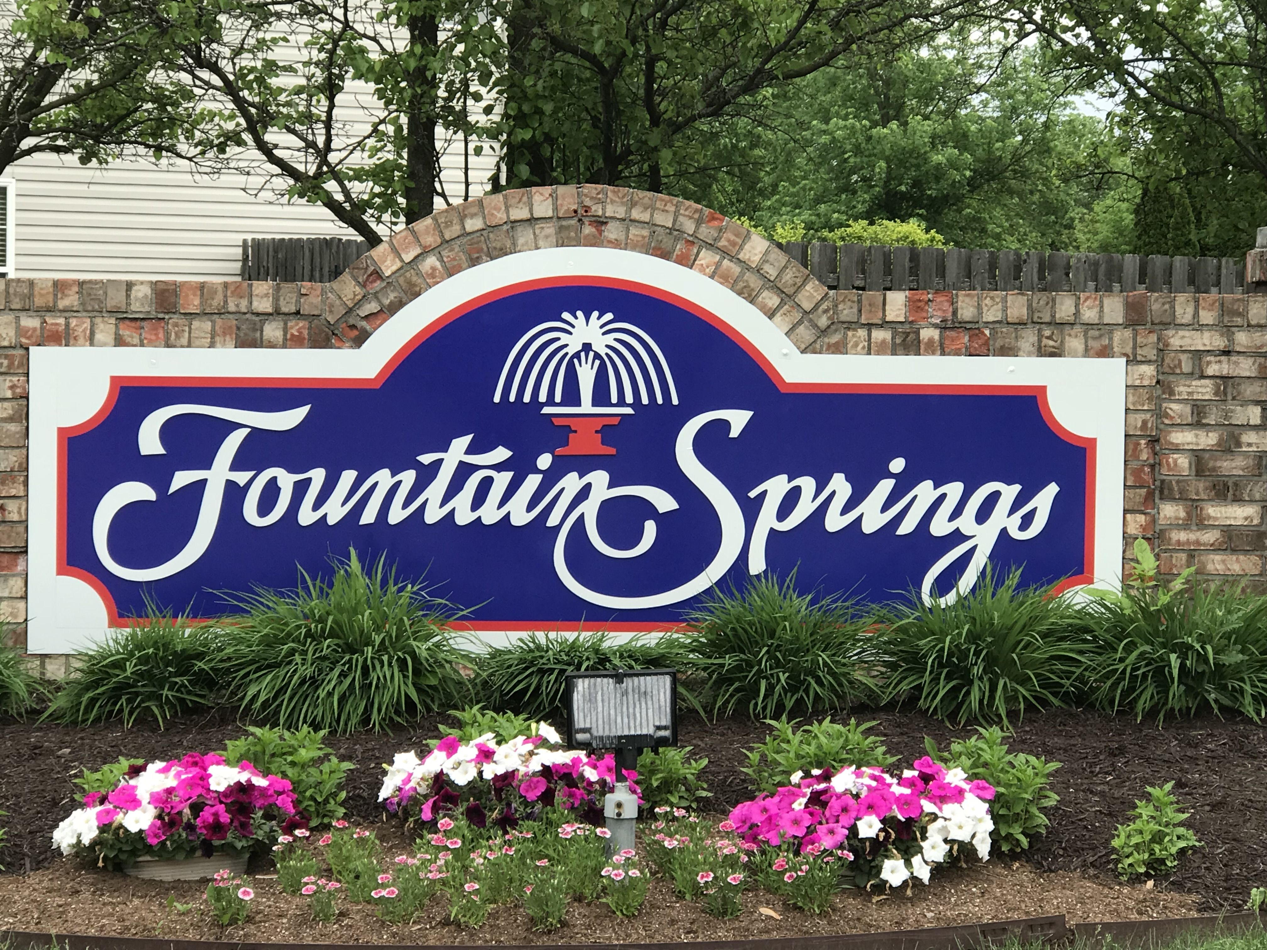 6mm dimensional Aluminum Subdivision Signs for Fountain Spring in Indianapolis,IN