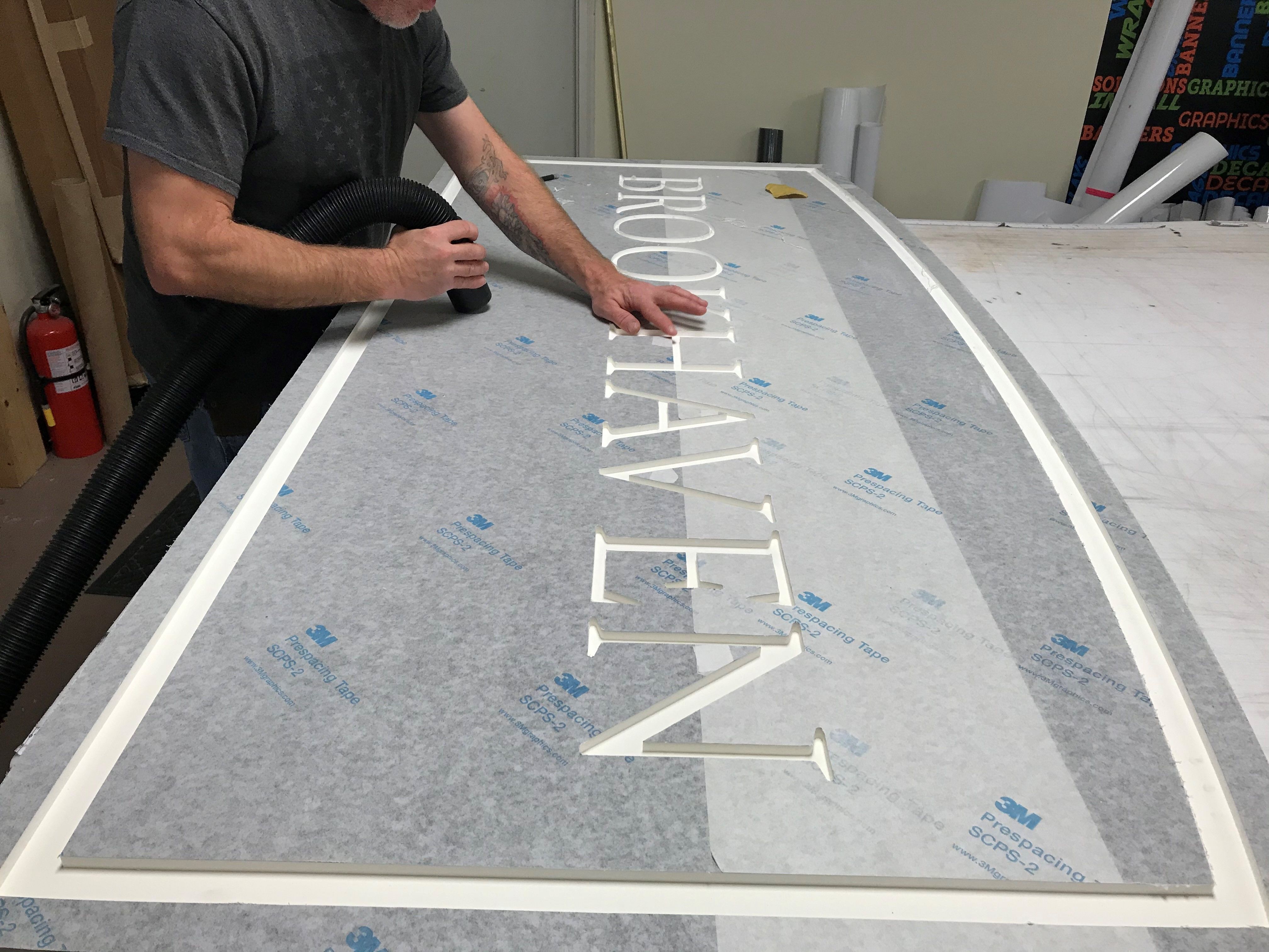 Routed Monument Sign for Brookhaven Neighbourhood in Indianapolis, IN