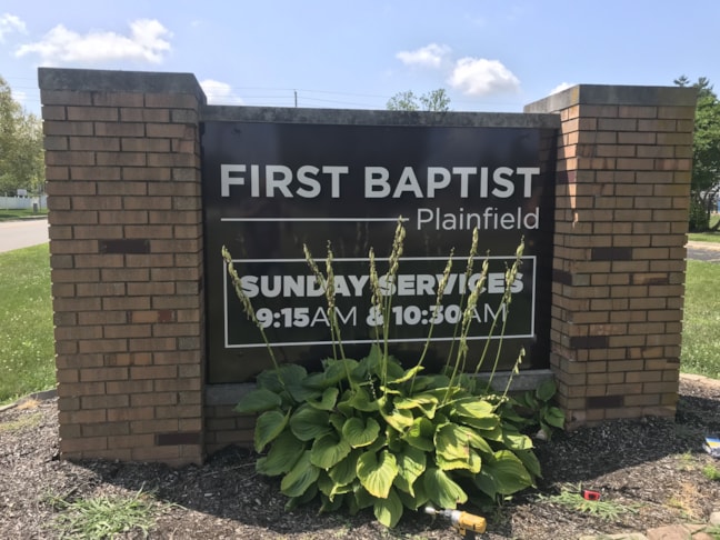 Monument Signs for First Baptist Church in Plainfield