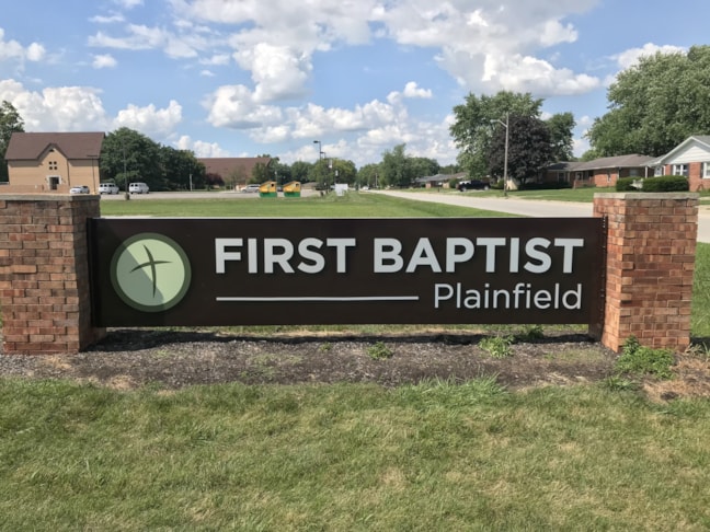 Monument Signs for First Baptist Church in Plainfield