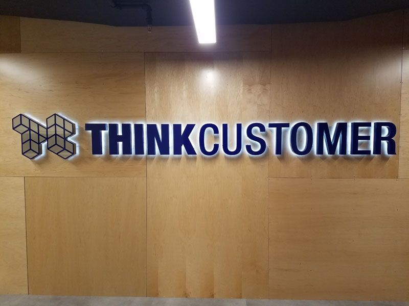Think Customer Logo Sign
