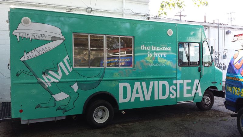 Davids Tea Food Truck Wrap