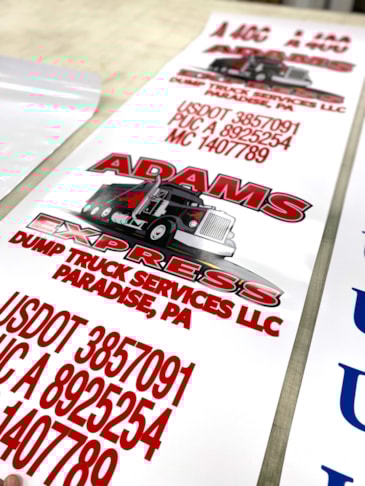 Adams Express_Cut Vinyl Vehicle Lettering_151357