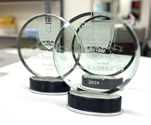 Millersville Univ_Hall of Fame trophies_151033