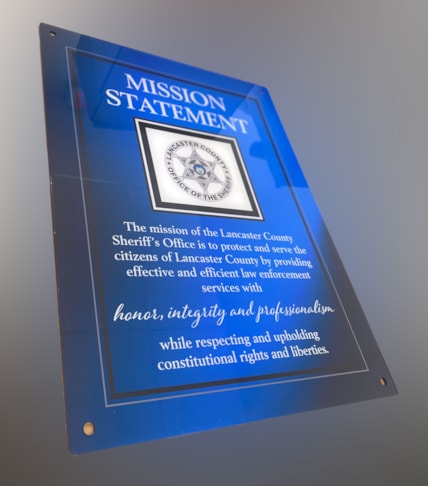 Mission Statement_Clear Acrylic w_standoffs_18x24