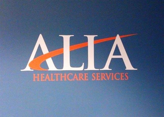The writing is on the wall.. with digitally printed wall graphics from Signs Now Cincinnati!  (Wall graphics for Alia Healthcare, Cincinnati, OH).