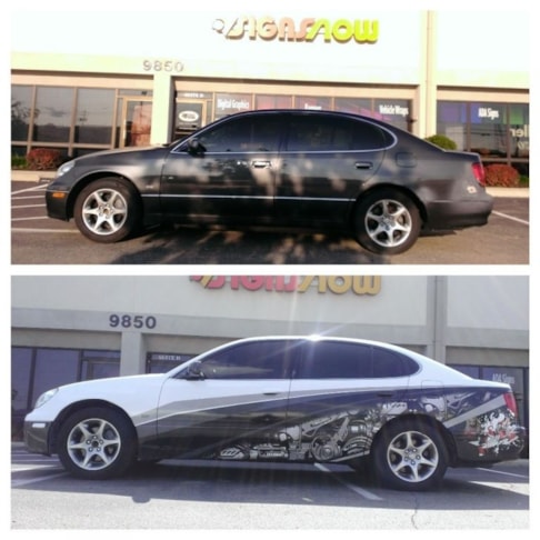 At Signs Now Cincinnati, our creative graphic design team can give your vehicle the new look youre looking for!  (Graphic Design and Digitally Printed Vehicle Wrap by Signs Now Cincinnati)