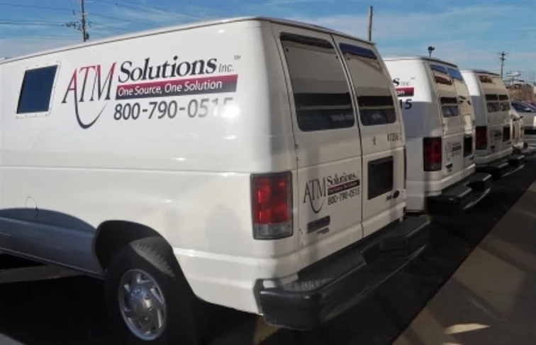 Customize your fleet with digitally printed vehicle graphics!  (Vehicle graphics by Signs Now Cincinnati for ATM Solutions, Cincinnati, OH)