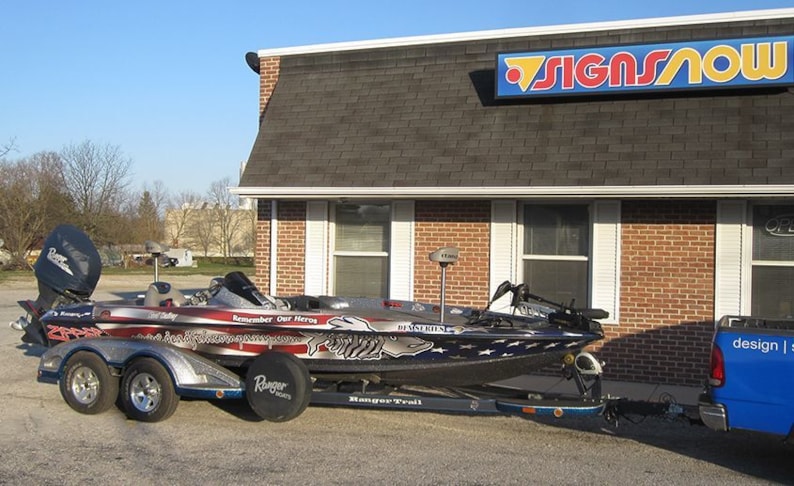 Designed, printed and installed in-house by Signs Now Hanover.