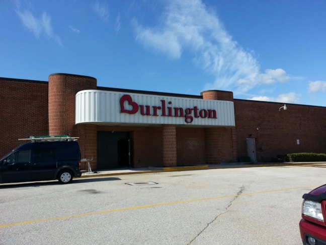Lighted channel letter installation at North Hanover Mall.