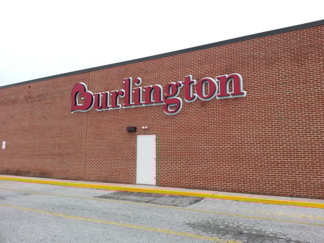 Lighted channel letter installation at North Hanover Mall.