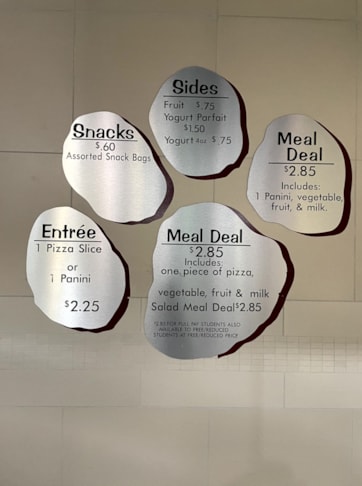 Menu Signs & Price List Signage