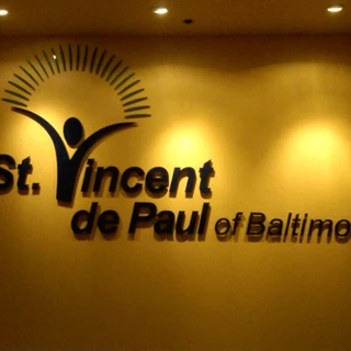 Dimensional Letters - St. Vincent de Paul Lobby Logo