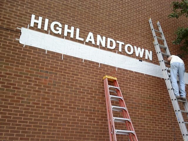 Dimensional Letters - Highland Town Elementary, installed by expert installation team